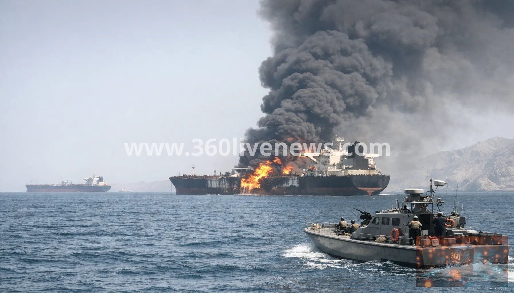 Fresh strikes on ships in the Strait of Hormuz drive oil prices higher