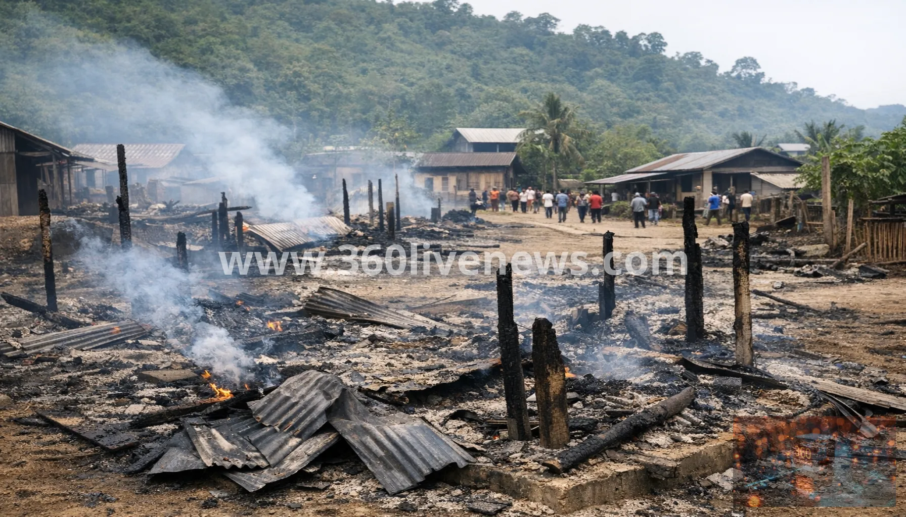 Two killed and houses burned in Manipur village attack after bodies of abducted men recovered