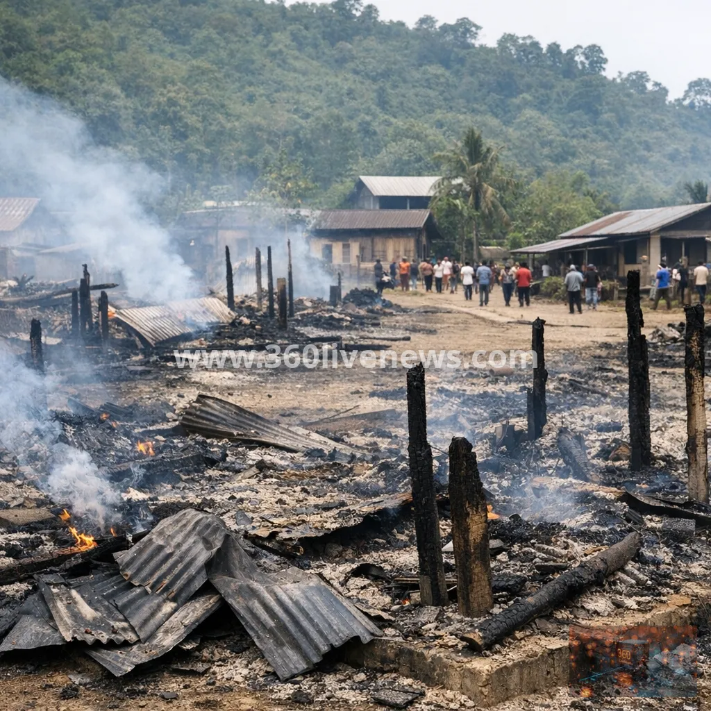 Two killed and houses burned in Manipur village attack after bodies of abducted men recovered