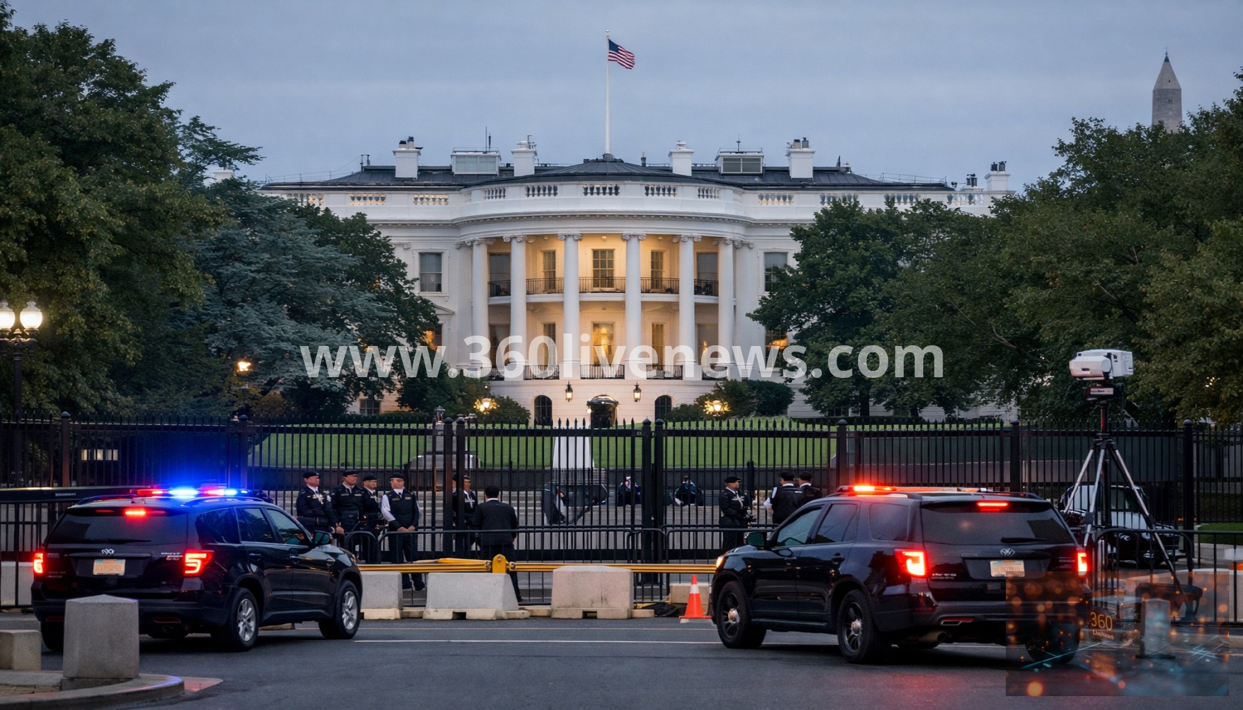 White House locked down after reported gunfire near checkpoint