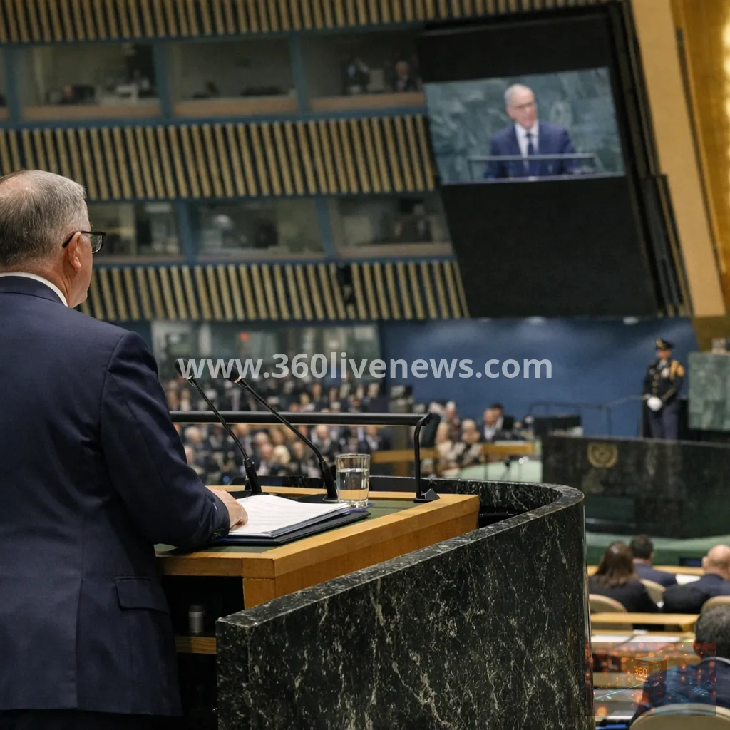 Albanese warns of breakdown in global rules in UN speech on AI and climate