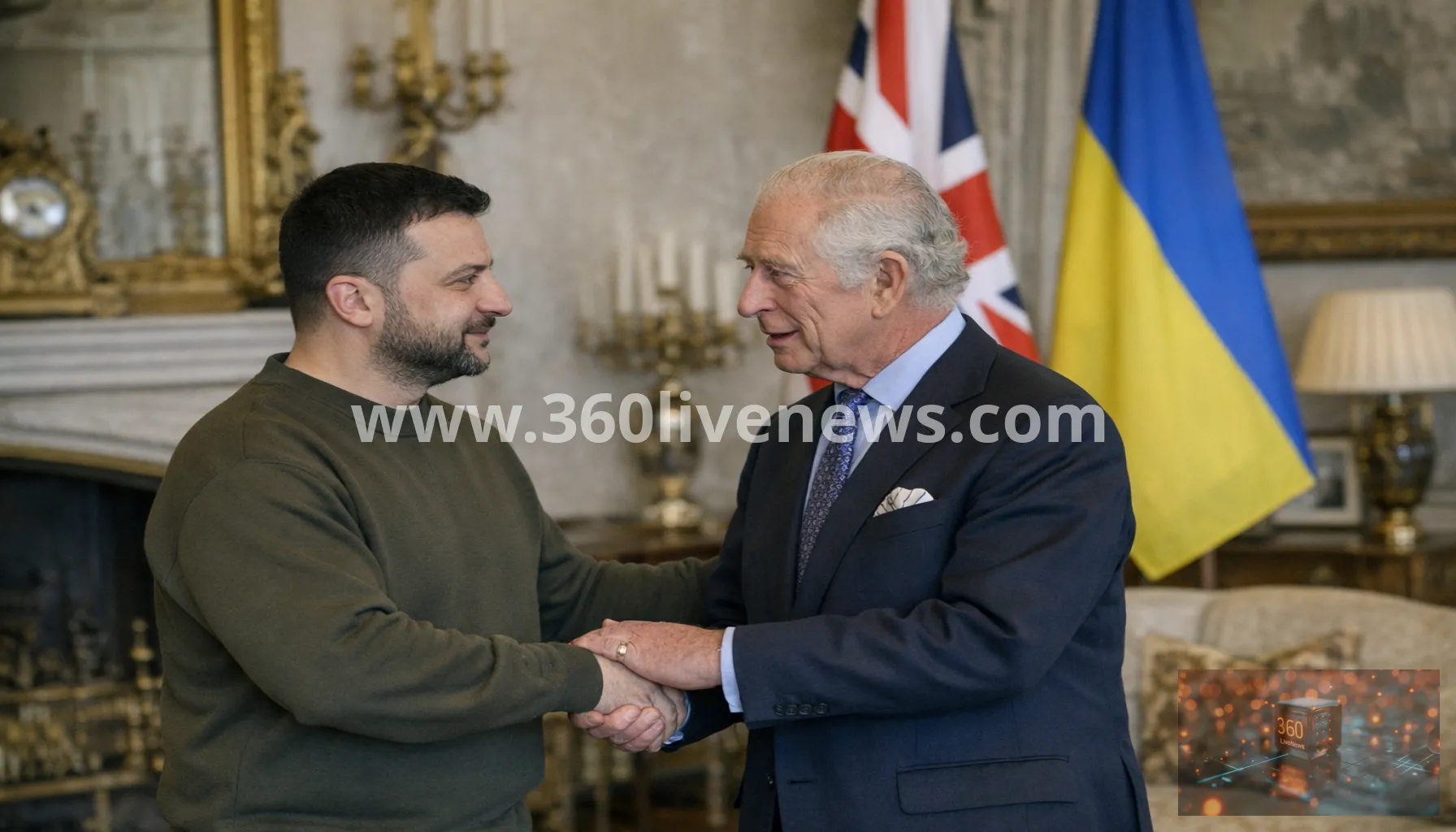 Zelensky meets King Charles after UK, France and Germany back Ukraine peace call