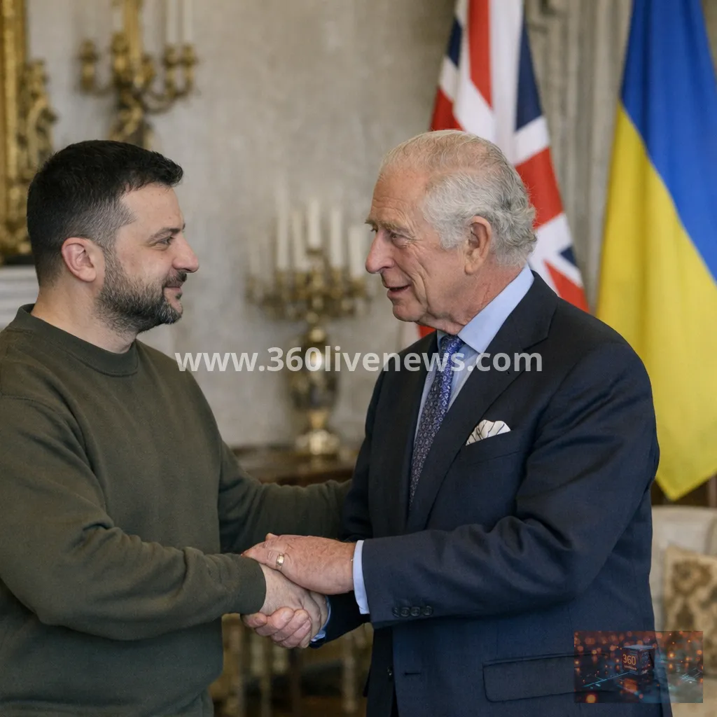Zelensky meets King Charles after UK, France and Germany back Ukraine peace call