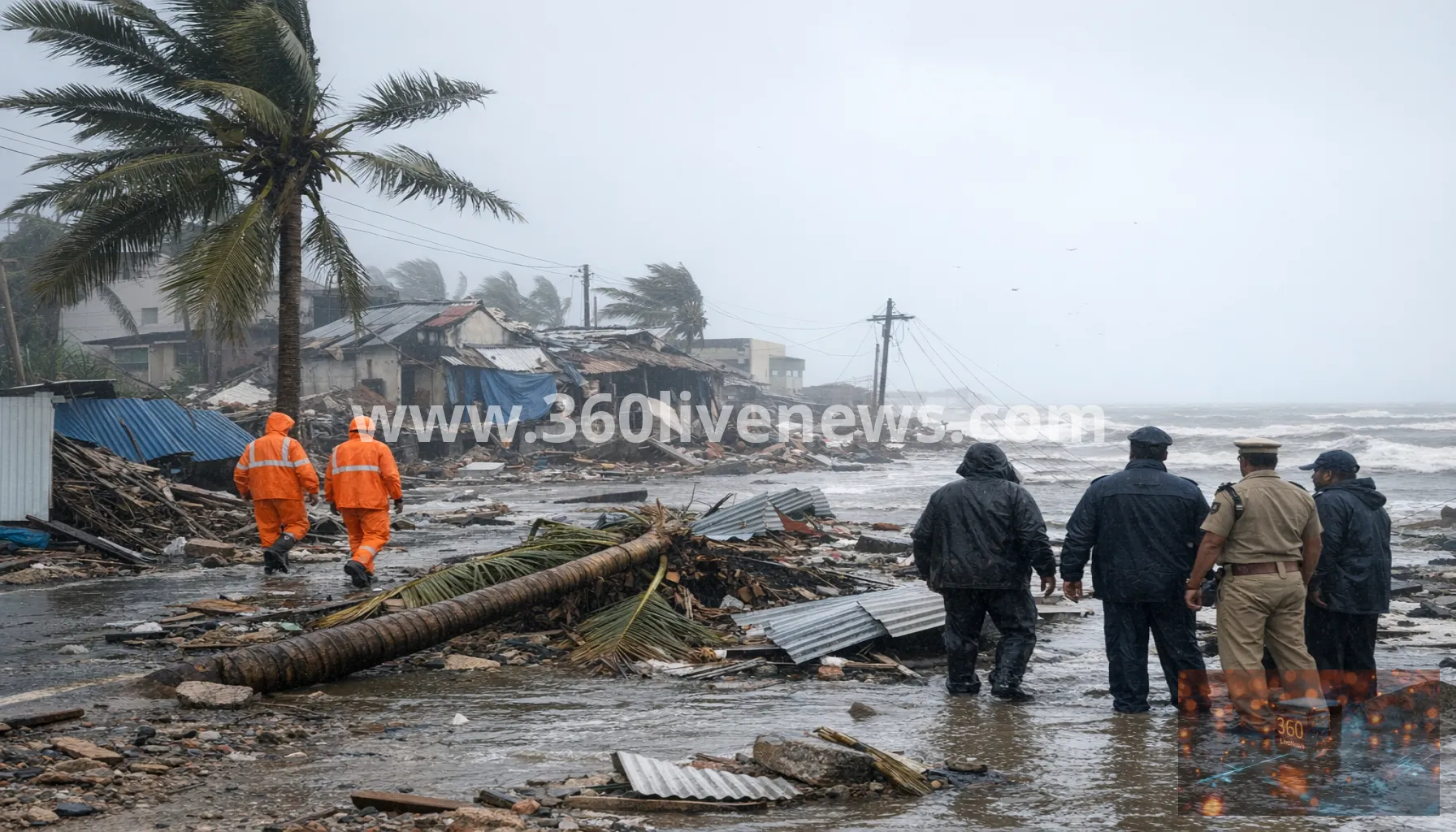 Cyclone Arnab kills at least three as it moves inland after landfall in Andhra Pradesh