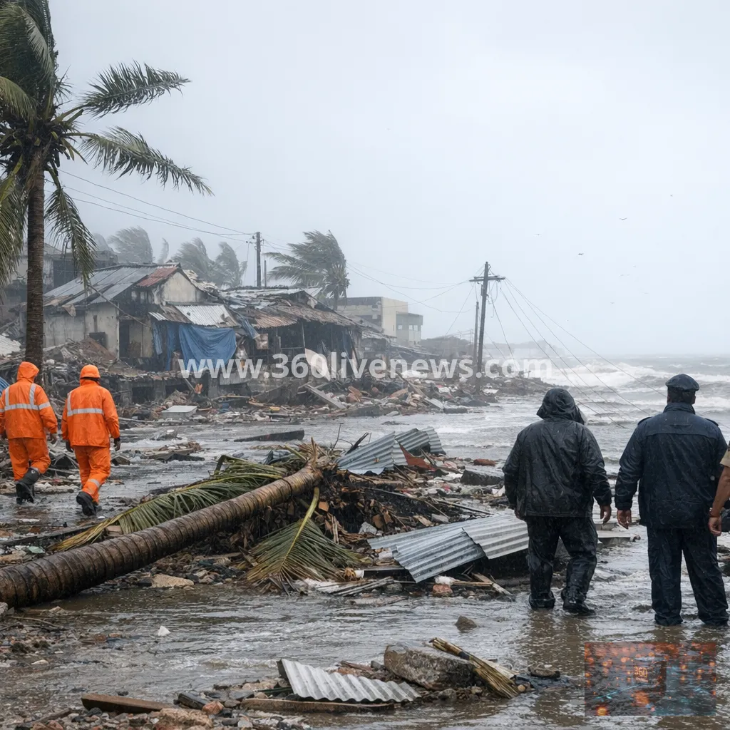 Cyclone Arnab kills at least three as it moves inland after landfall in Andhra Pradesh