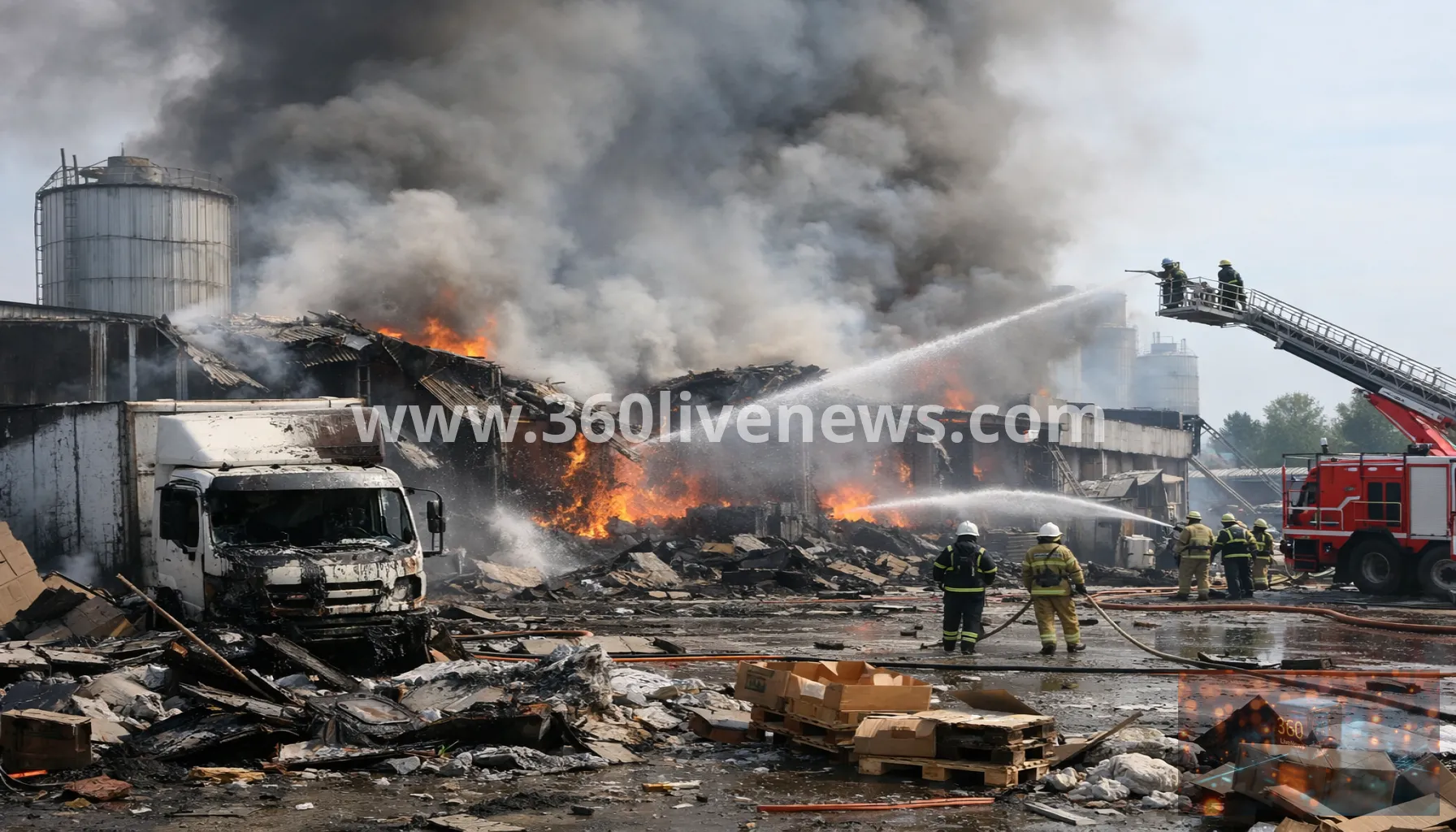 Russian drone strike near Kyiv kills four at food company