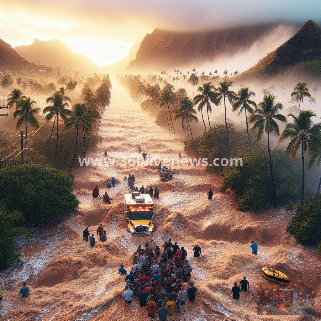 Severe flash floods on Oahu prompt urgent evacuations as officials warn of potential dam failure