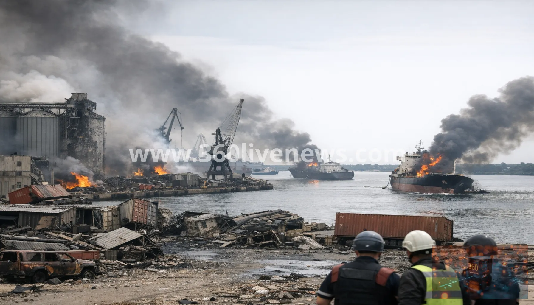 Russia says it struck Izmail port and cargo vessels in Black Sea area