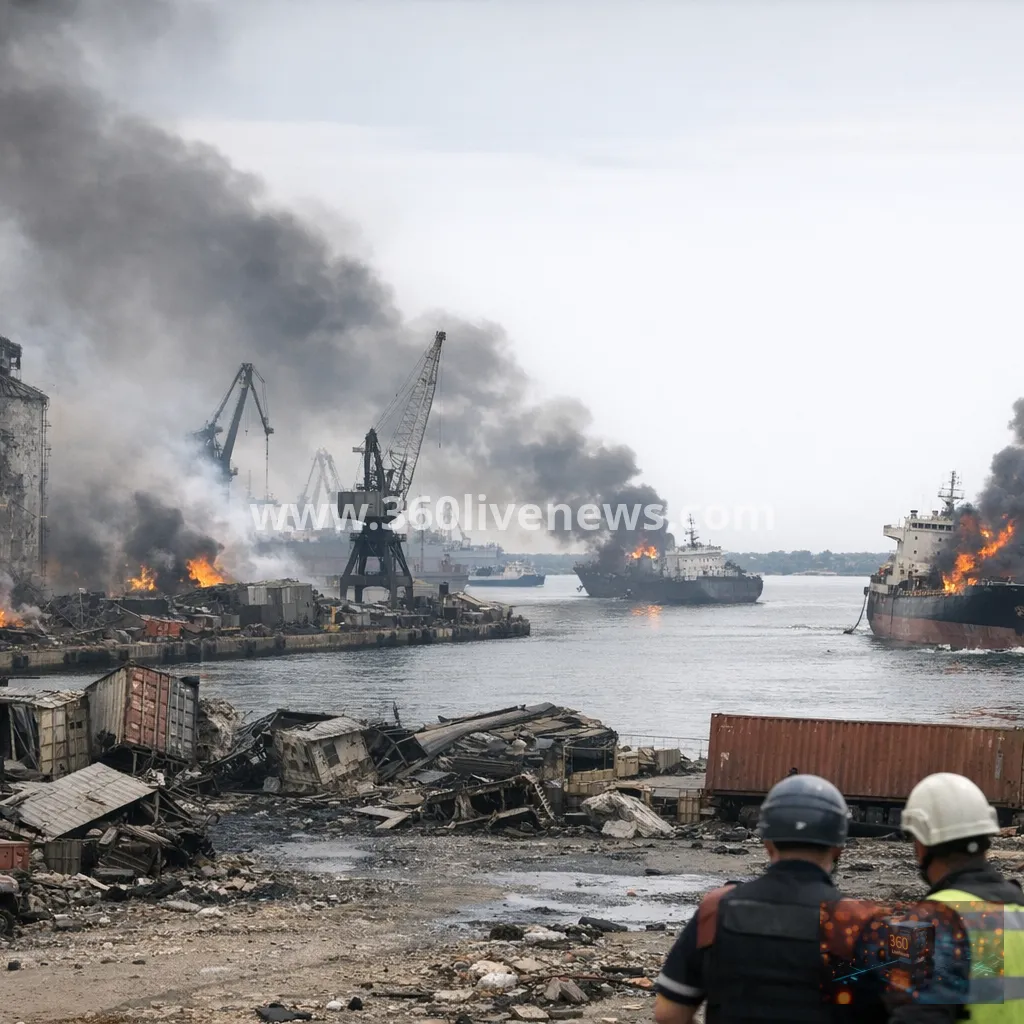 Russia says it struck Izmail port and cargo vessels in Black Sea area