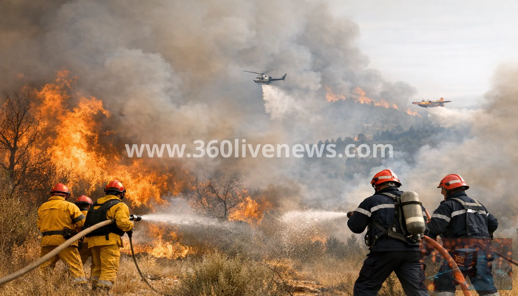 Spain and France battle major wildfires amid extreme heat risk