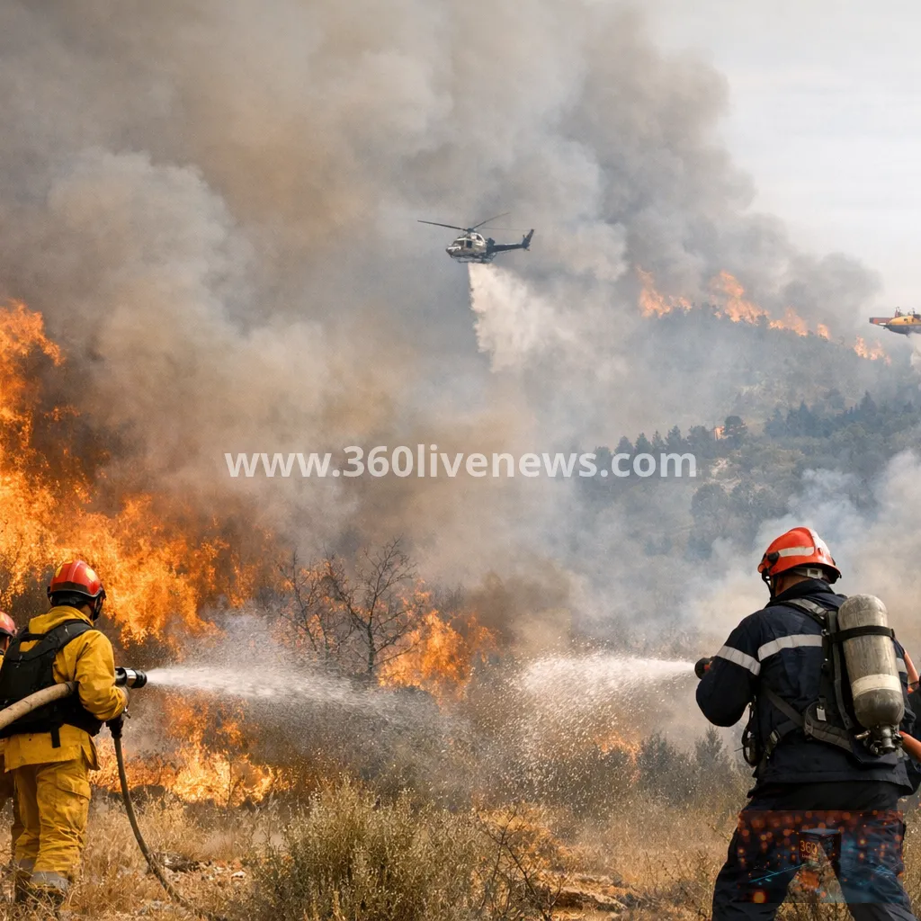 Spain and France battle major wildfires amid extreme heat risk