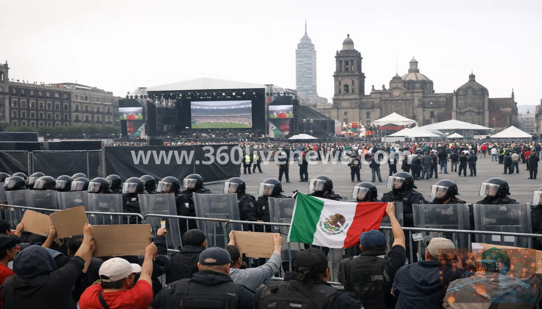 Mexico City fan festival disrupted as World Cup opening begins amid protests and tighter security