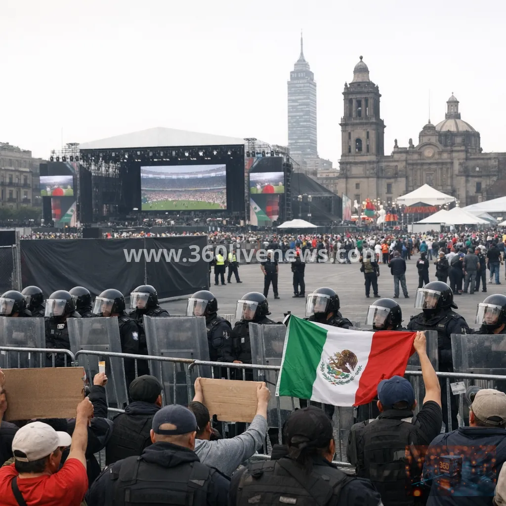 Mexico City fan festival disrupted as World Cup opening begins amid protests and tighter security