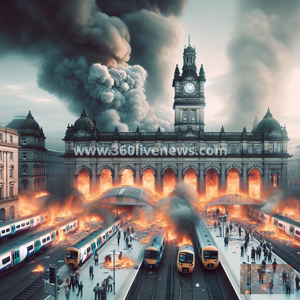 Fire near Glasgow Central Station disrupts train services and leads to station closure