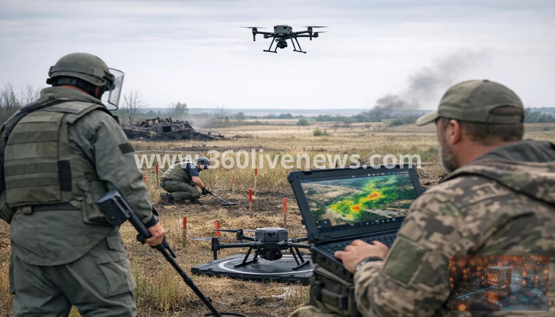 Ukraine landmine contamination expands as deminers turn to drones and AI