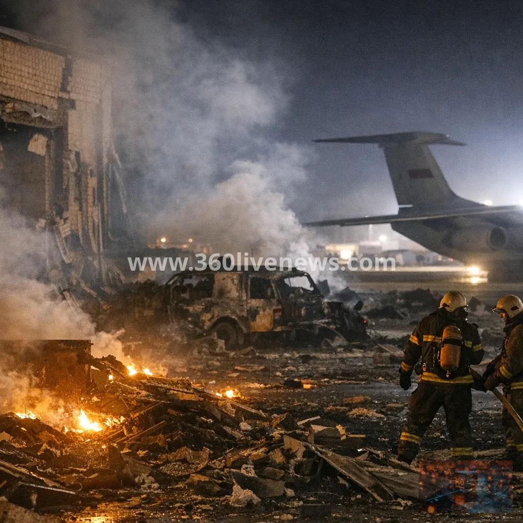 Russian officials say drone strikes hit Samara and Saratov regions, killing two in Engels