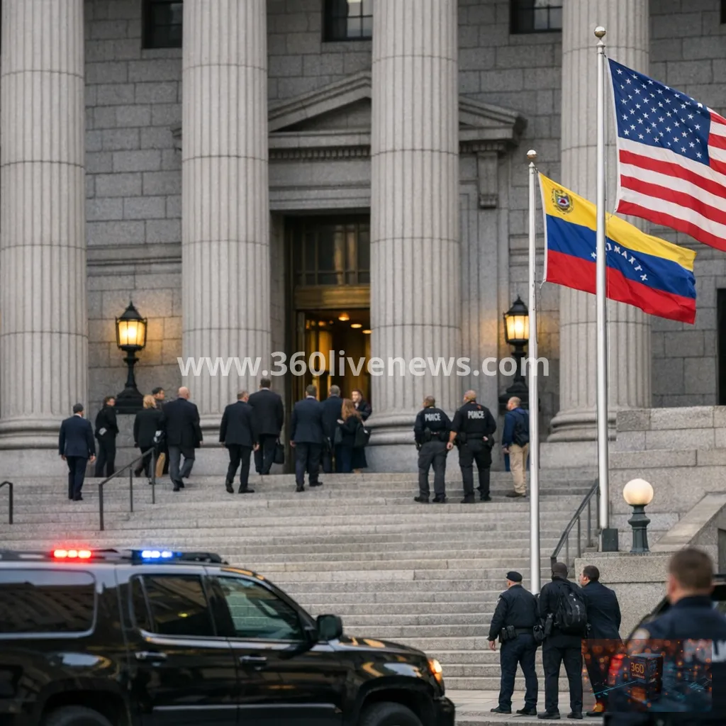 Nicolas Maduro returns to New York court for third hearing in US drug trafficking case