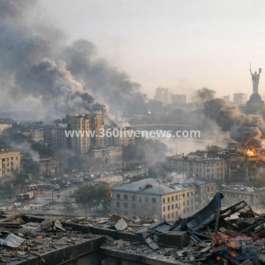 Russia pummels Kyiv, killing at least 10 in hours-long attack