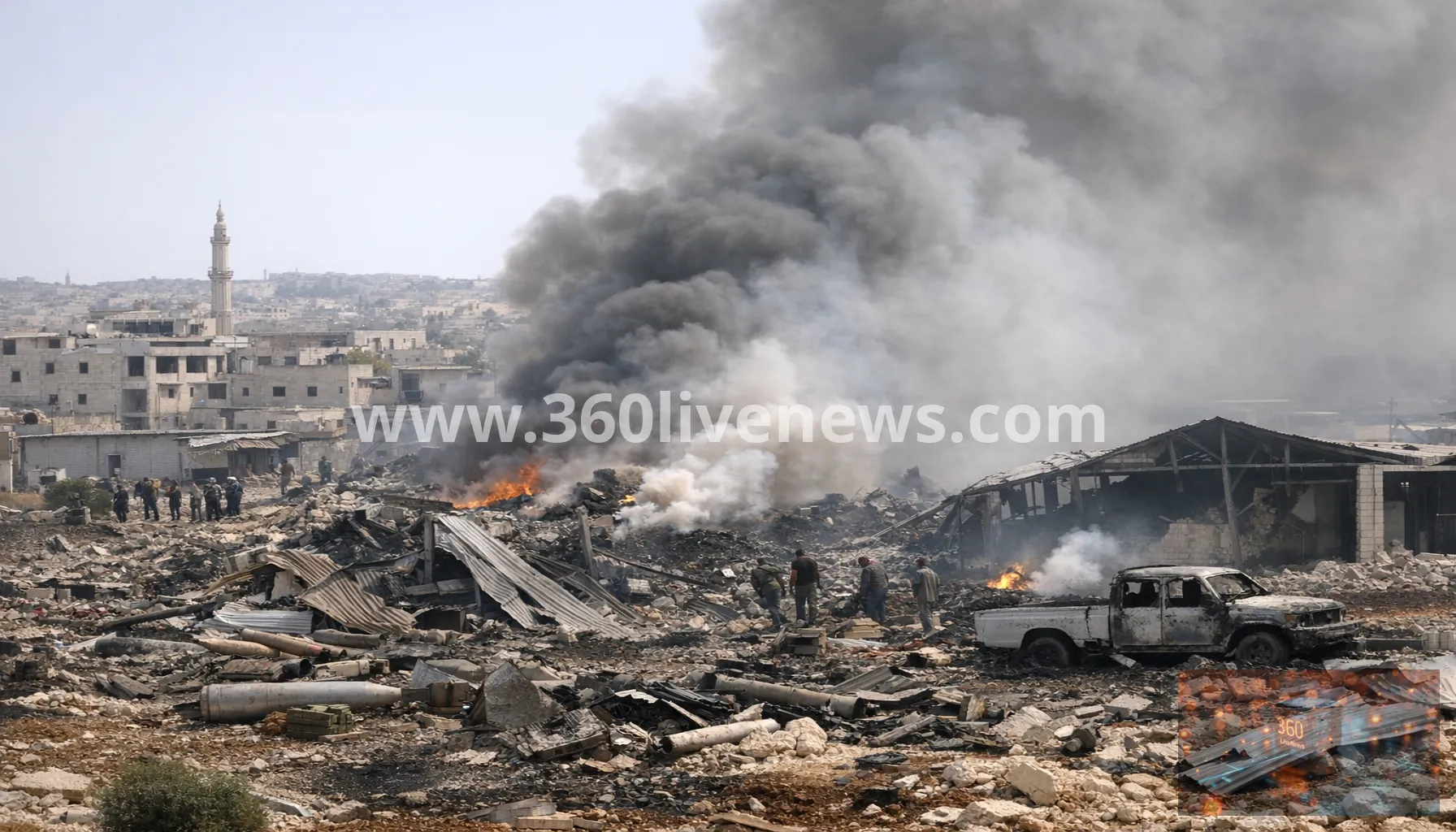 At least 14 killed in weapons depot blast in Syria's Idlib