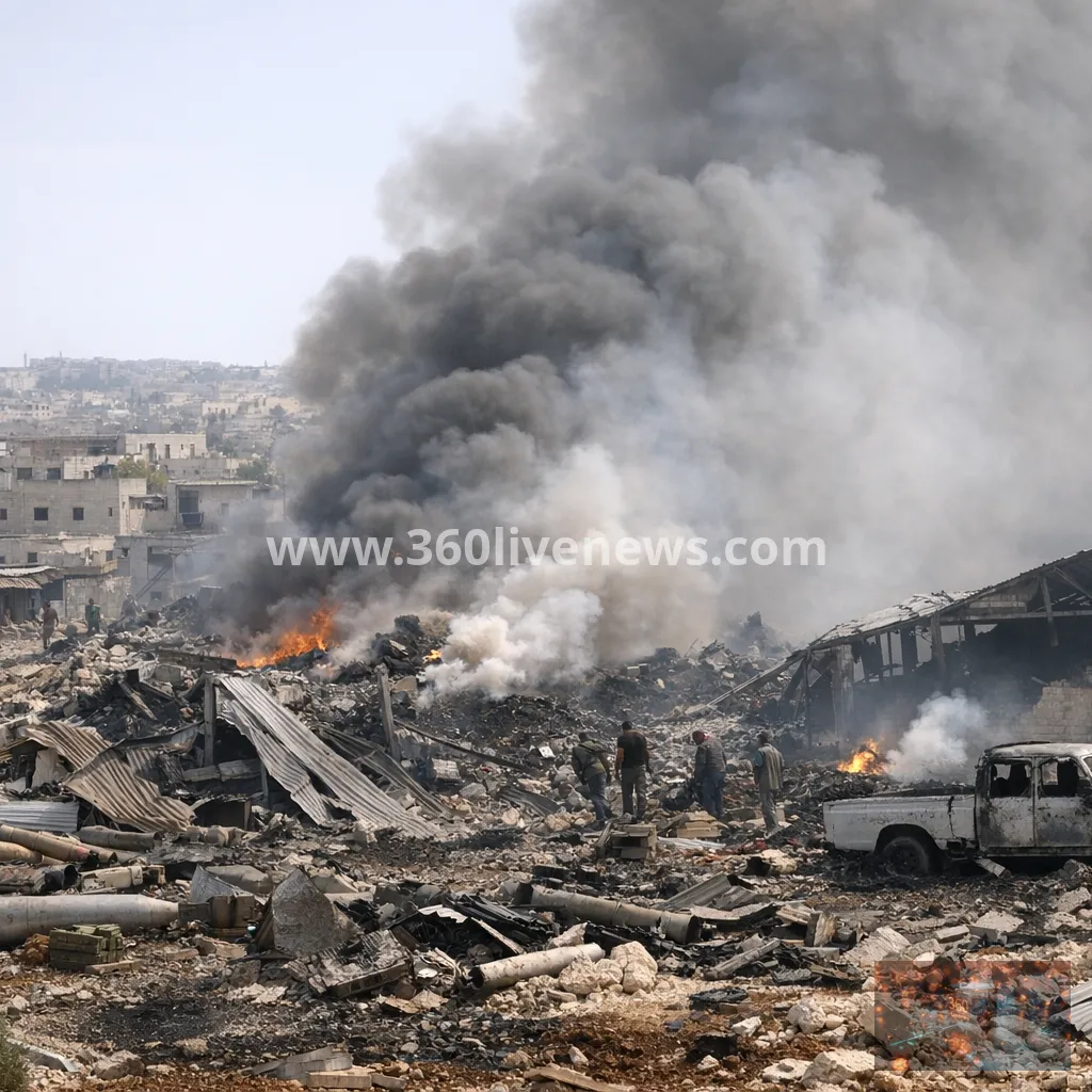 At least 14 killed in weapons depot blast in Syria's Idlib