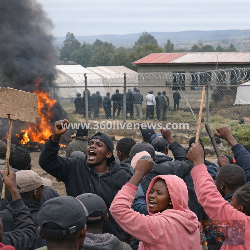 Hundreds protest in Kenya over planned Ebola quarantine facility for US citizens