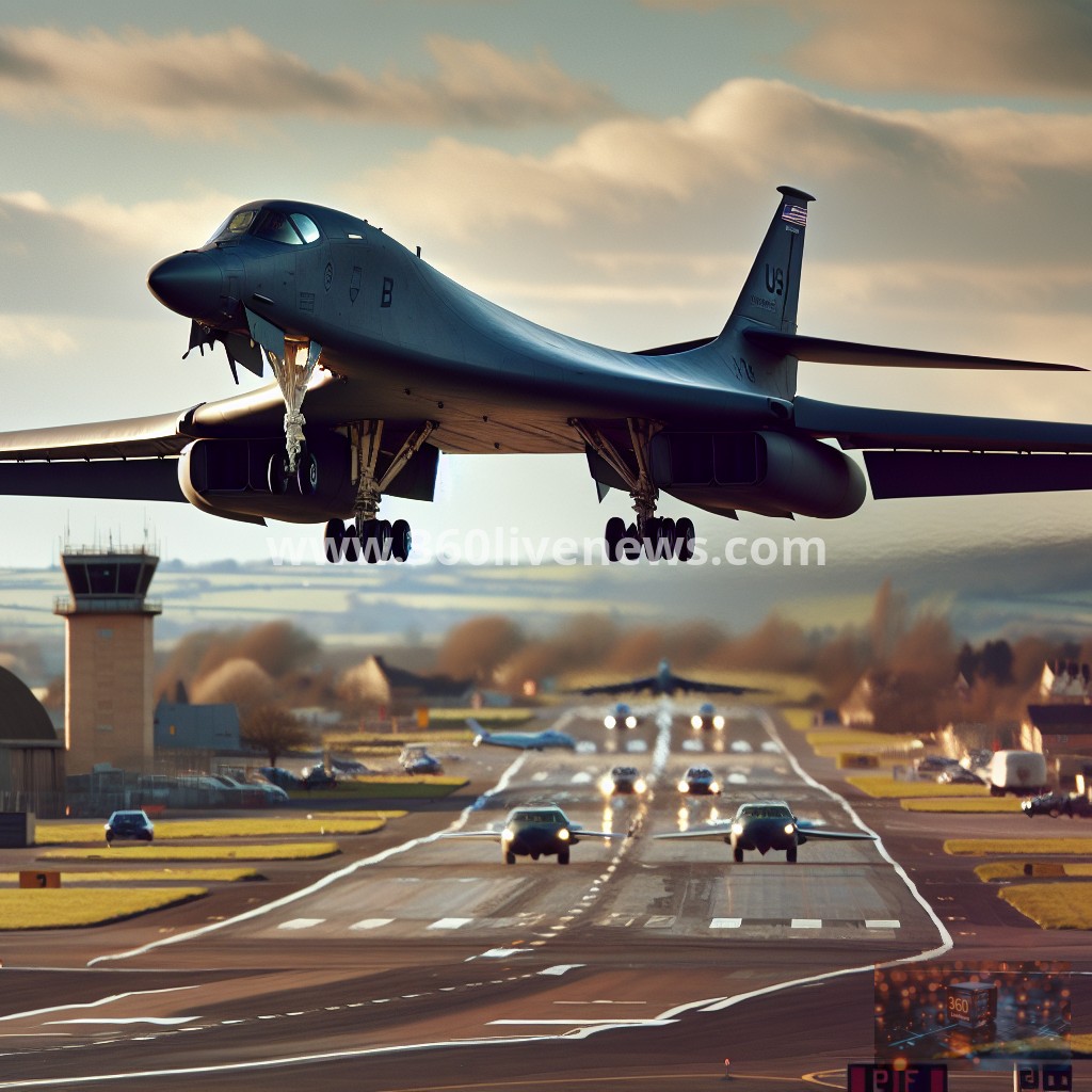 US B-1 Lancer Bomber Lands at RAF Fairford Amid Rising Tensions with Iran