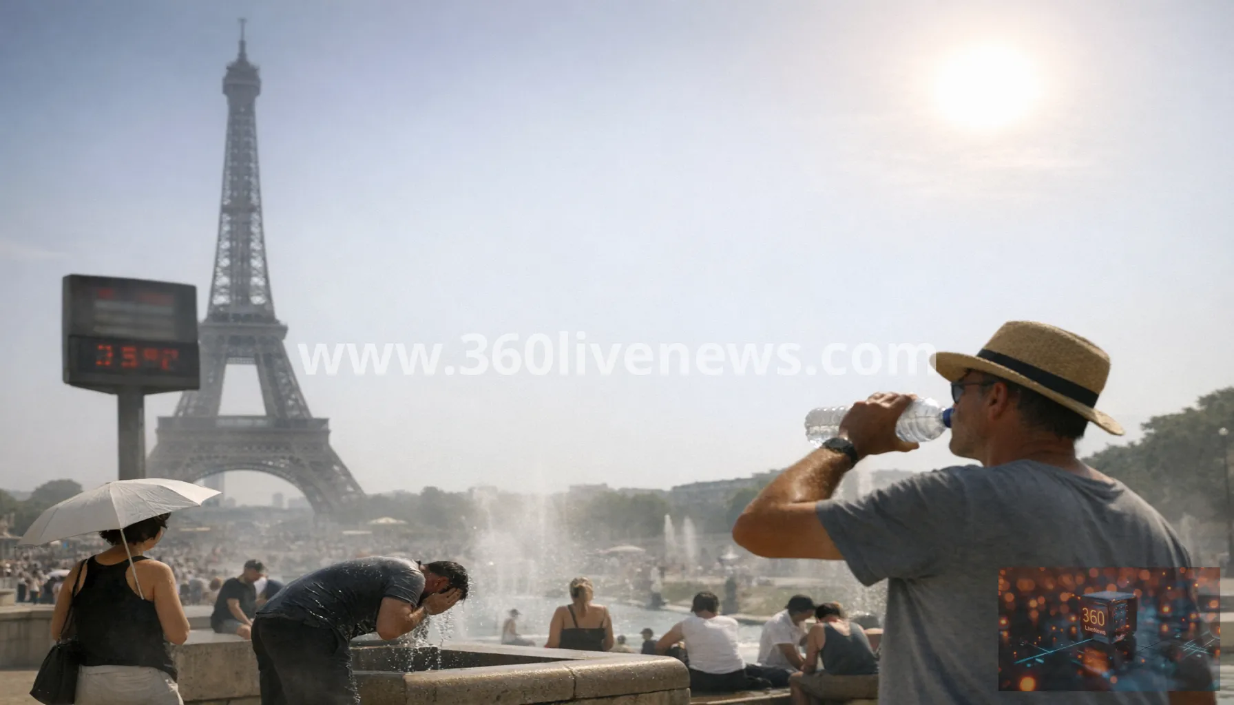 France on red alert as Europe heatwave pushes temperatures above 40C
