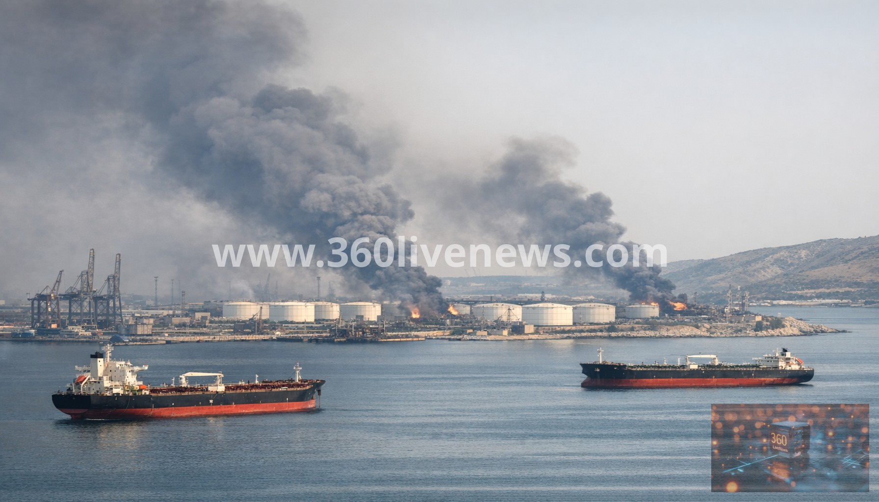 Ukraine says drones hit Russian port of Primorsk and two tankers near Novorossiysk
