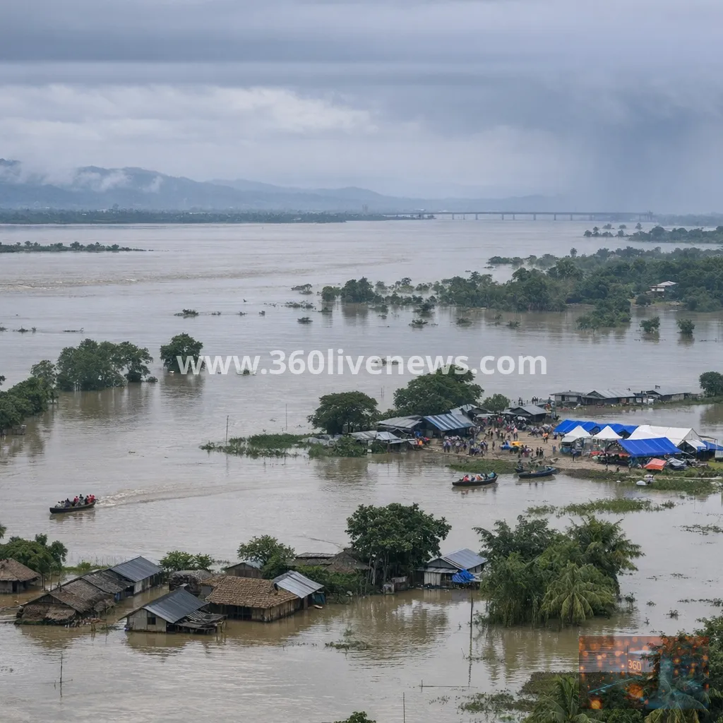 Assam floods worsen as death toll rises to 78 and more rain is forecast