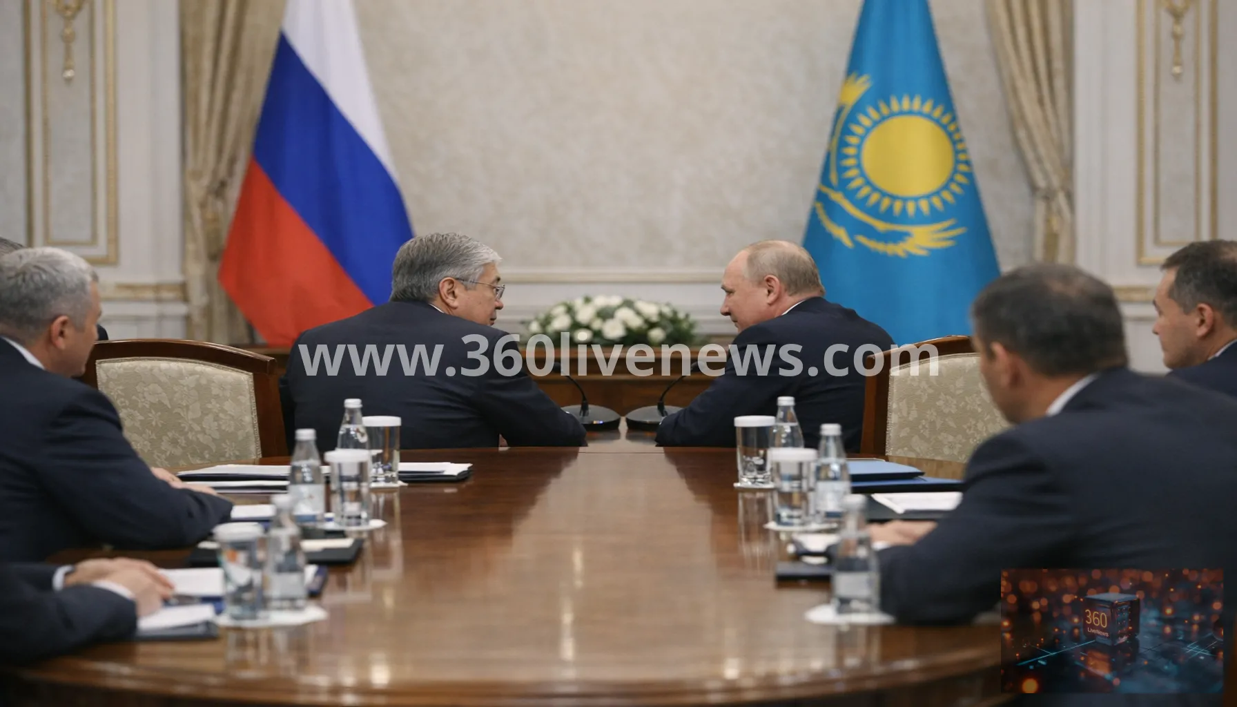 Kazakh President Tokayev urges Putin to freeze war in Ukraine during Omsk meeting