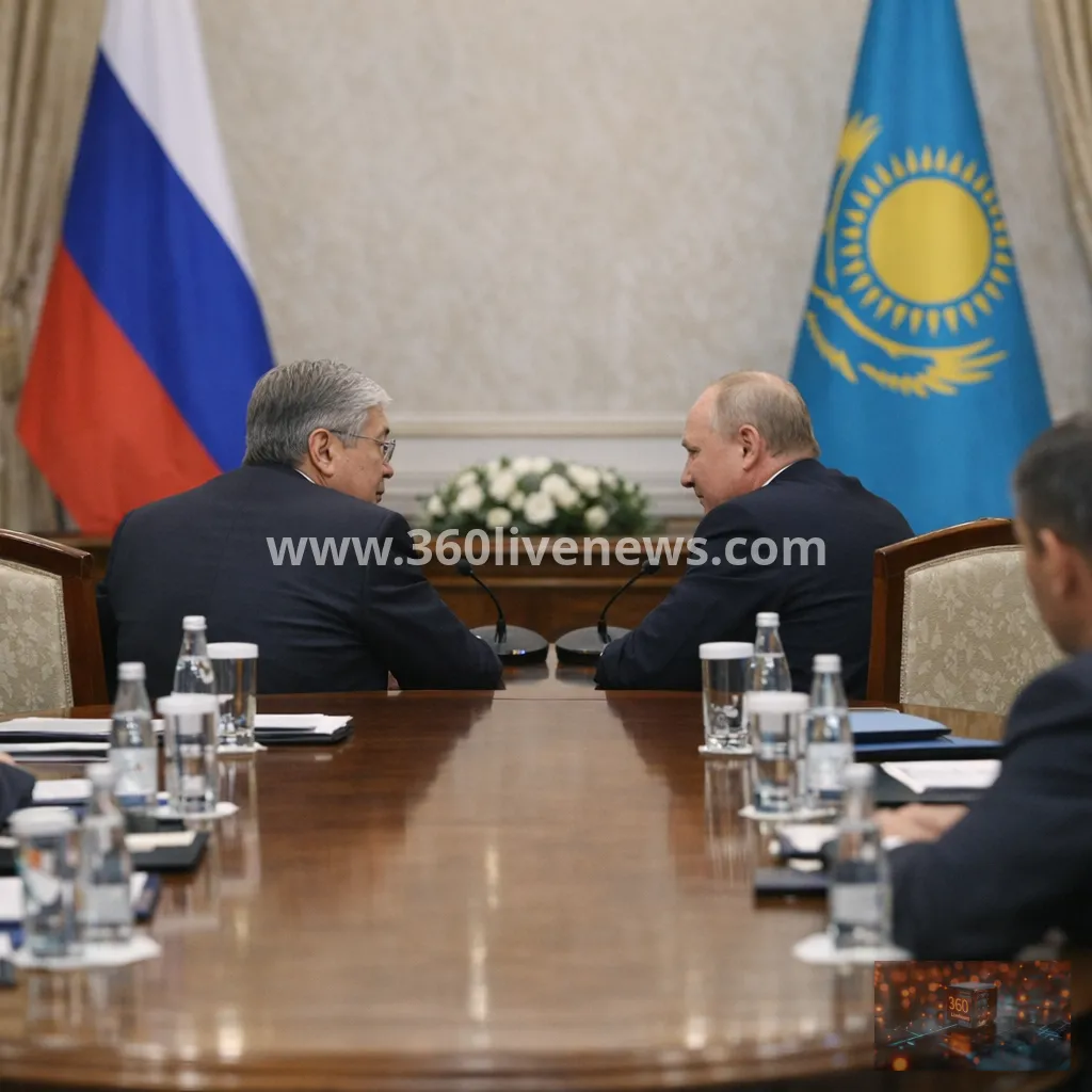 Kazakh President Tokayev urges Putin to freeze war in Ukraine during Omsk meeting