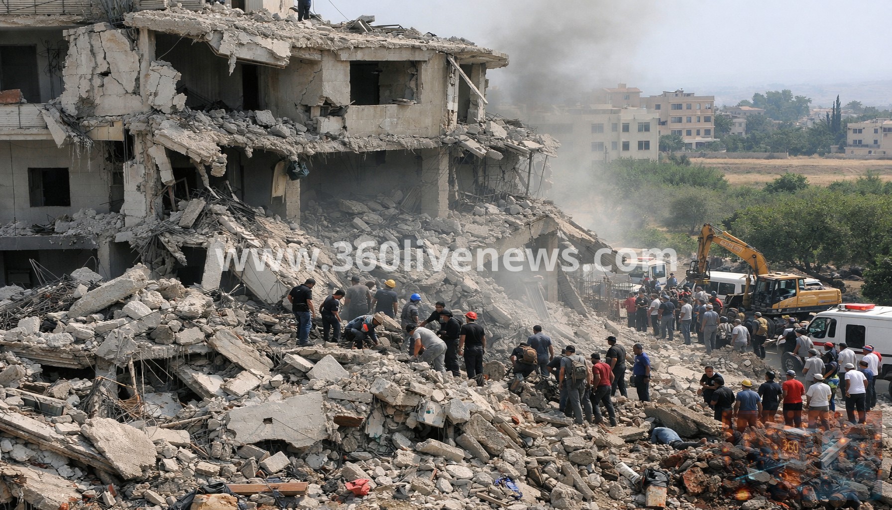 Nine killed in Israeli strike on building in southern Lebanon town of Saksakiyeh