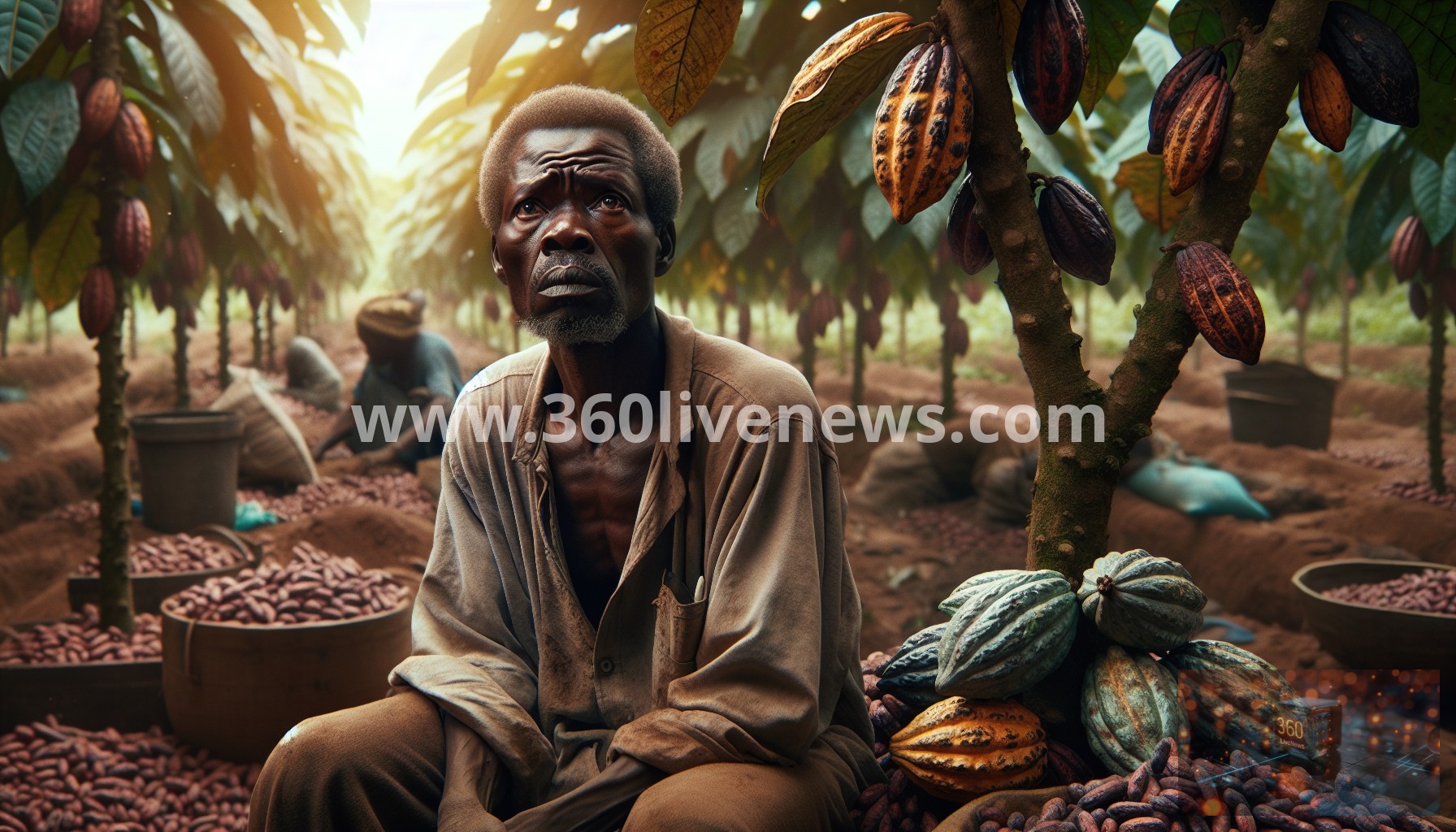 Cocoa farmers in West Africa face financial crisis amid declining bean prices despite rising global chocolate costs