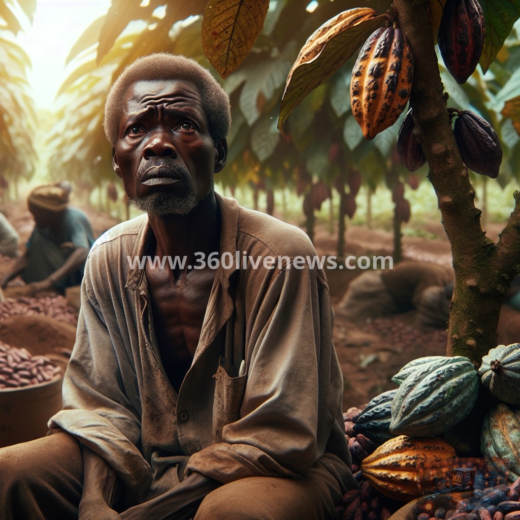 Cocoa farmers in West Africa face financial crisis amid declining bean prices despite rising global chocolate costs