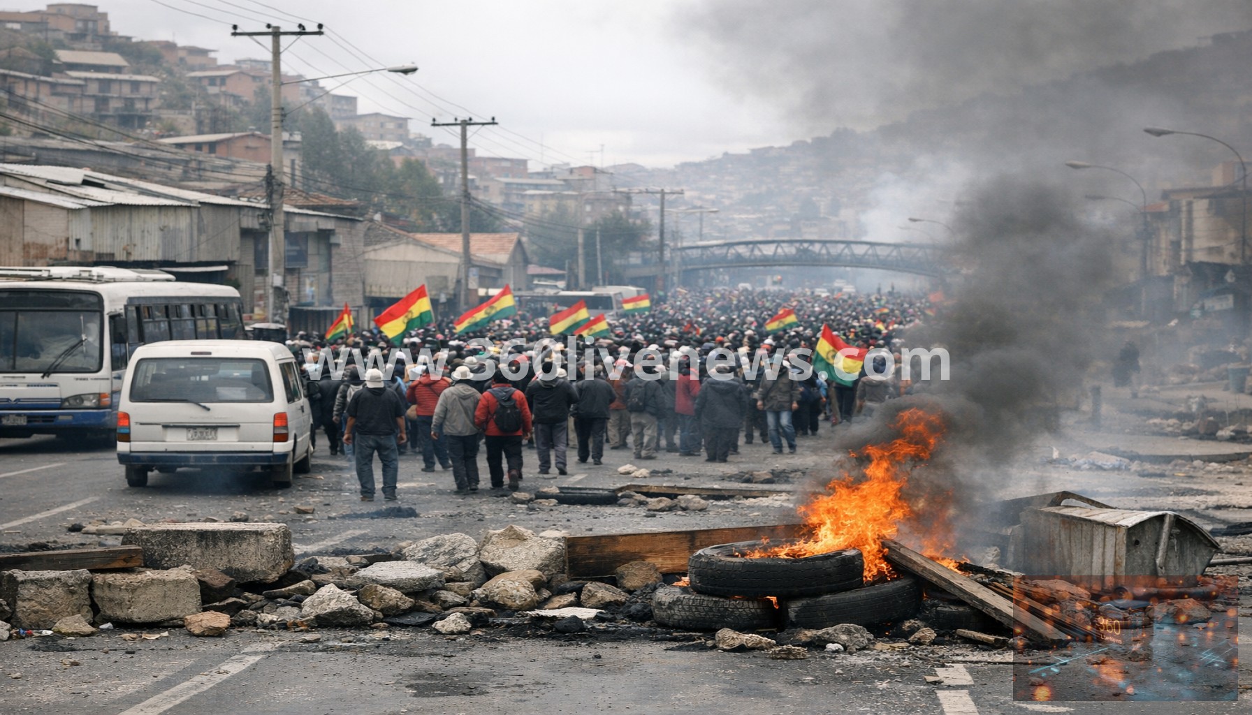 Bolivia unrest causes widespread disruption and prompts cabinet reshuffle