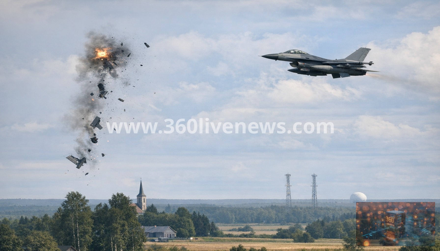 Nato jet shoots down drone over central Estonia after suspected jamming