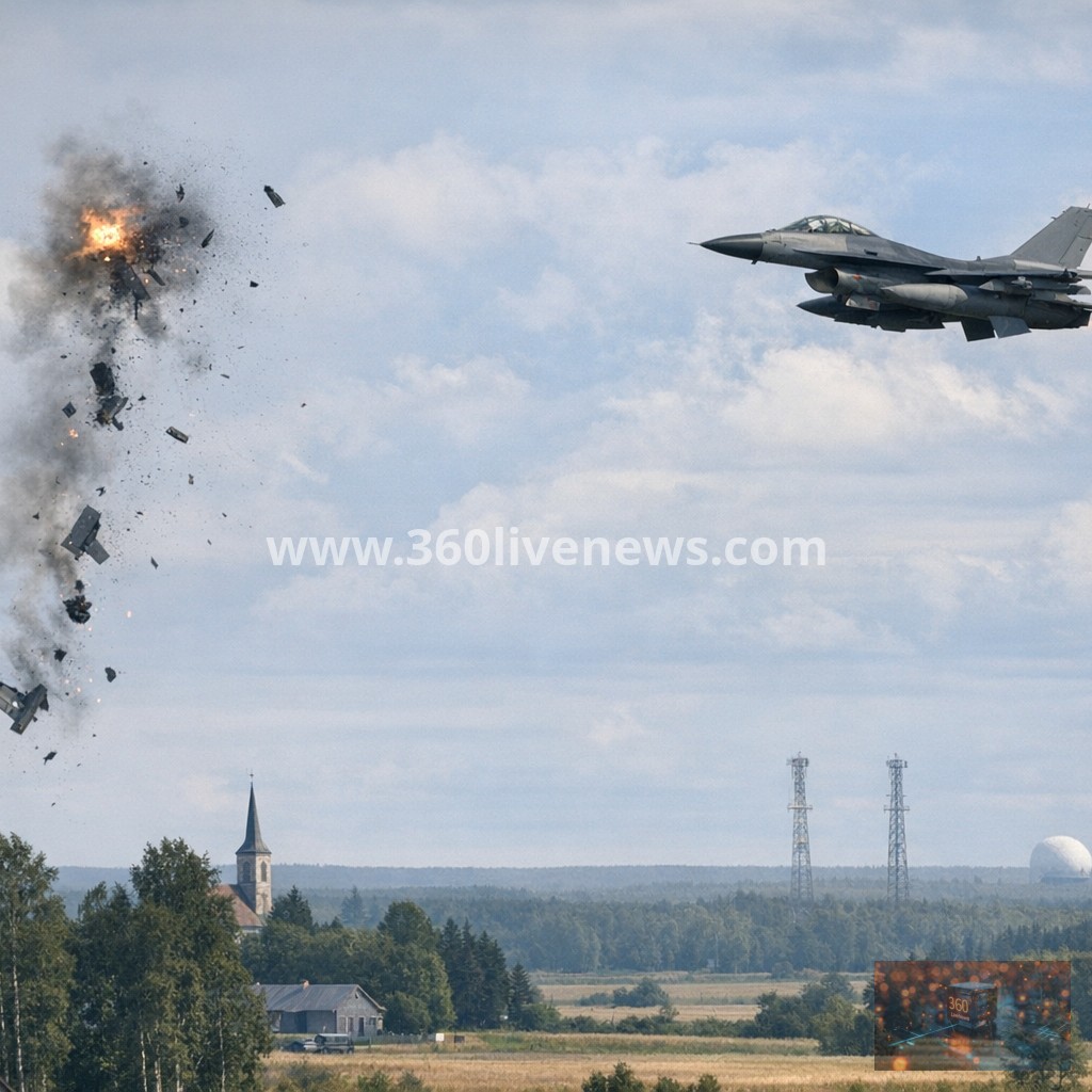 Nato jet shoots down drone over central Estonia after suspected jamming