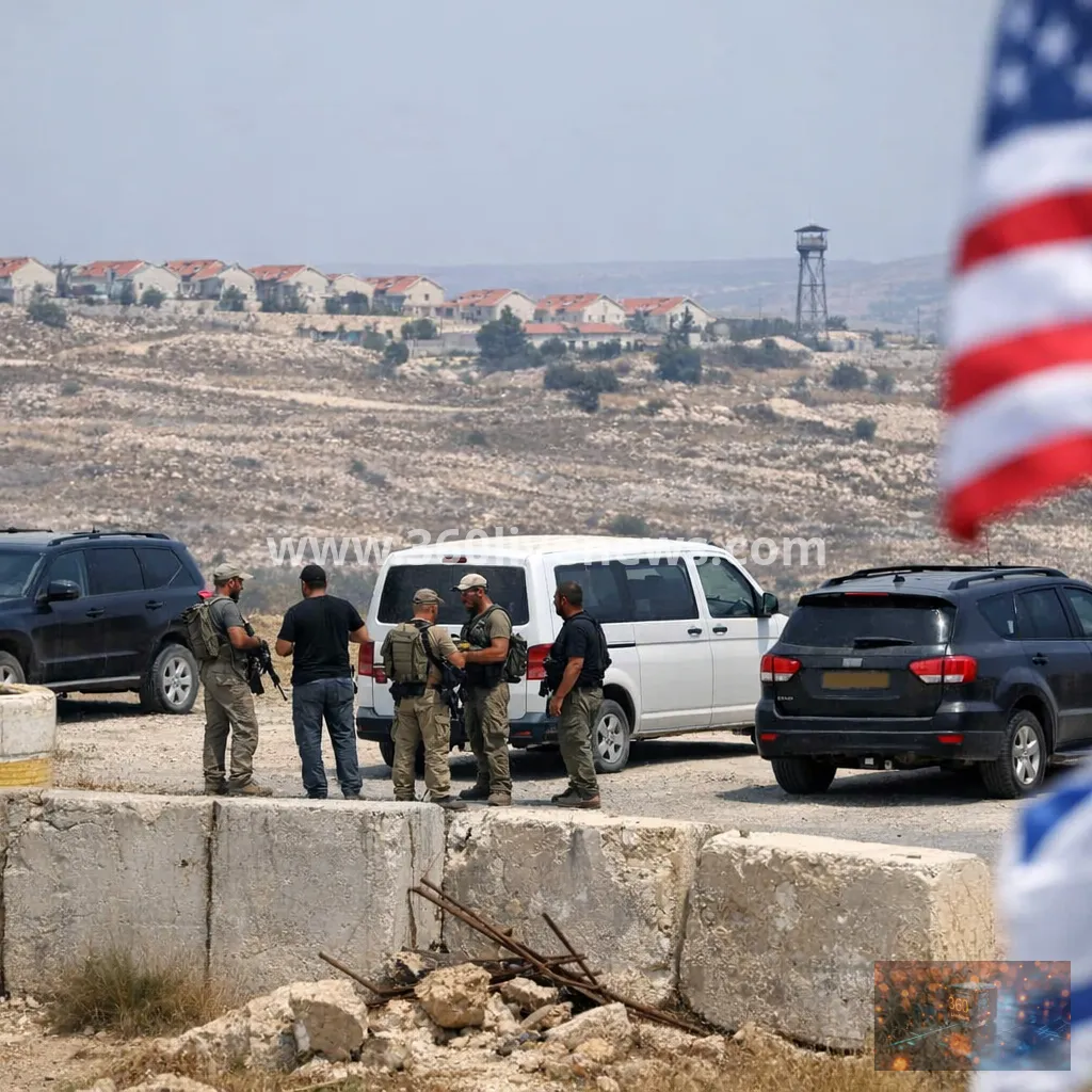 US lawmaker says armed settlers detained his group in the occupied West Bank