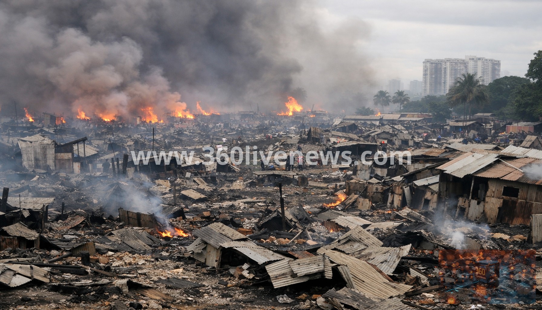 Major Fire in Malaysia Destroys Hundreds of Homes and Displaces Thousands
