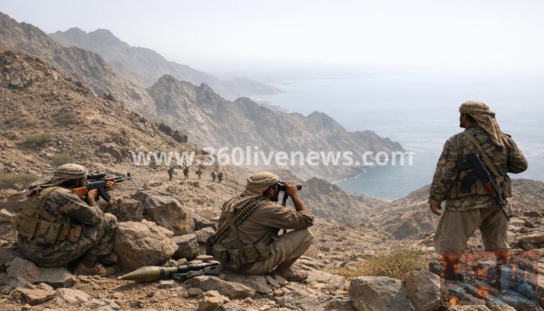 Houthis push into Yemen's Kahboub Mountains near Red Sea shipping routes