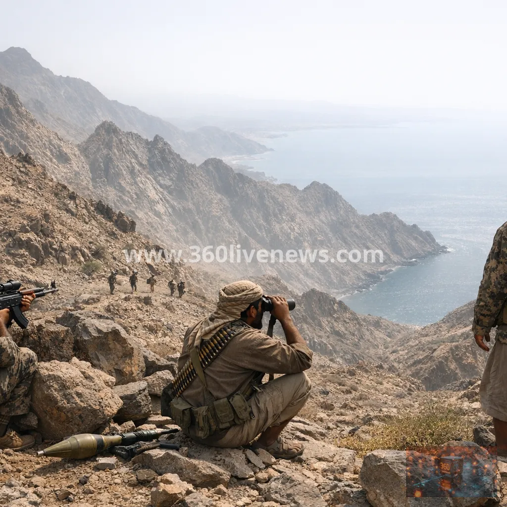 Houthis push into Yemen's Kahboub Mountains near Red Sea shipping routes