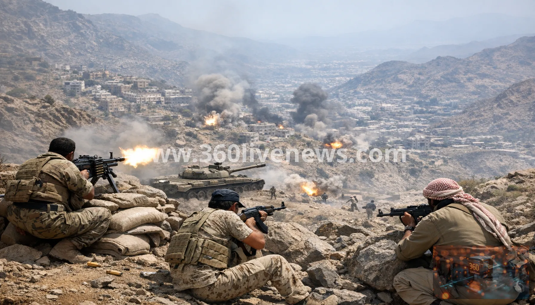 Yemen front line intensifies as drone heard before strikes near Taiz