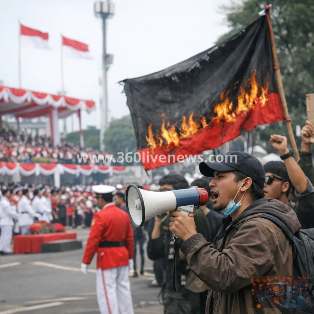 Dissent surfaces in Jakarta during Indonesia's Independence Day celebrations