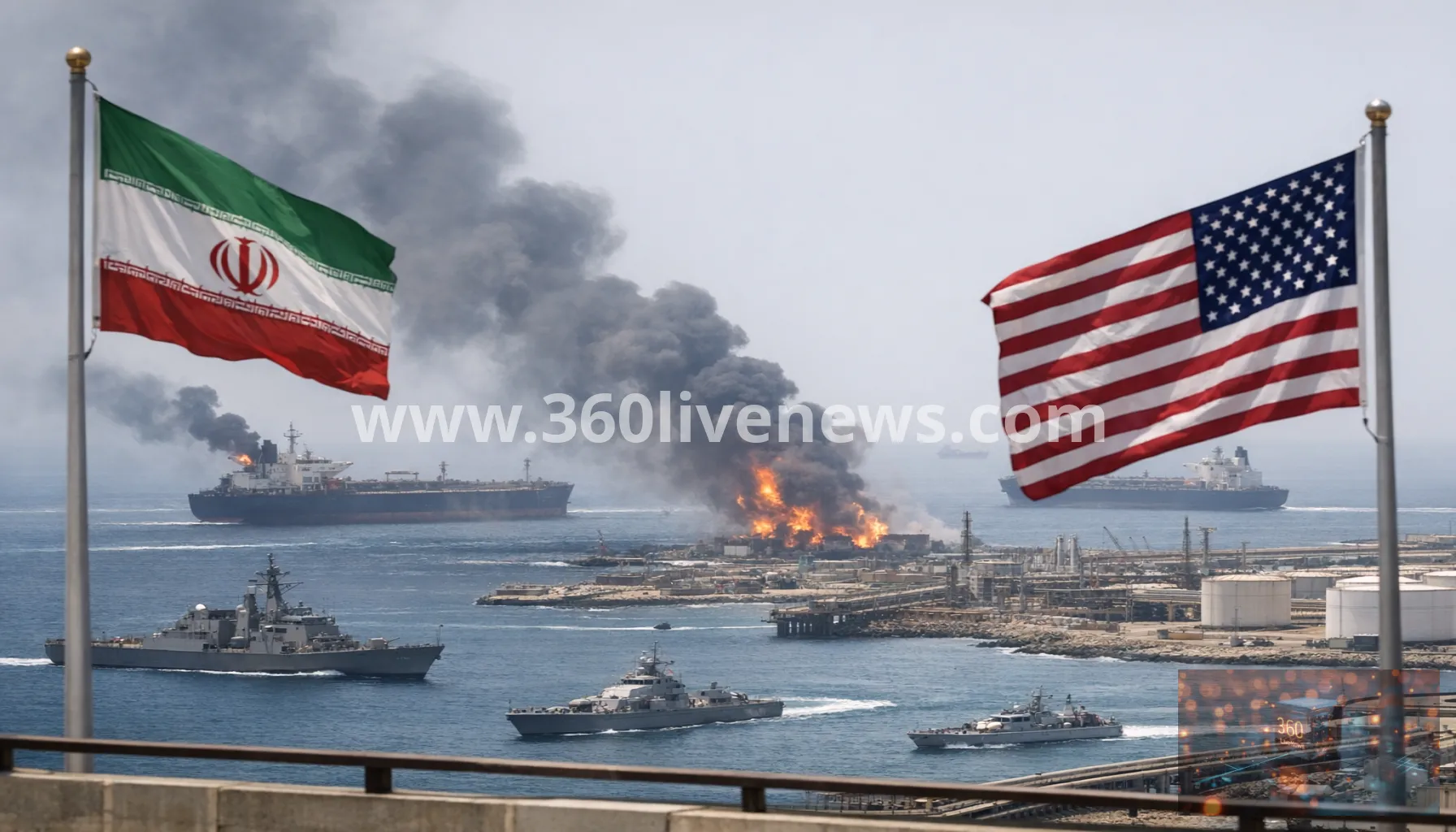 US and Iran escalate for a seventh night as Hormozgan casualties and tanker blasts reported