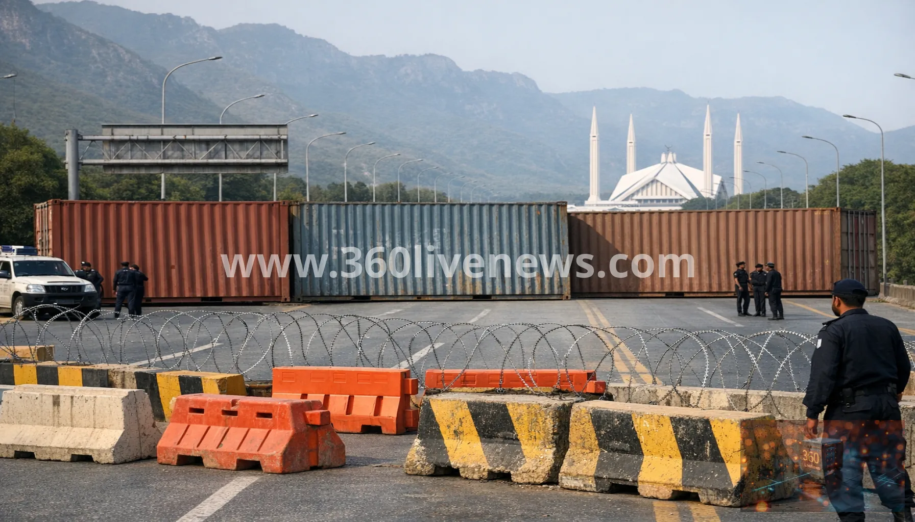 Pakistan blocks roads and deploys barriers ahead of PTI march for Imran Khan
