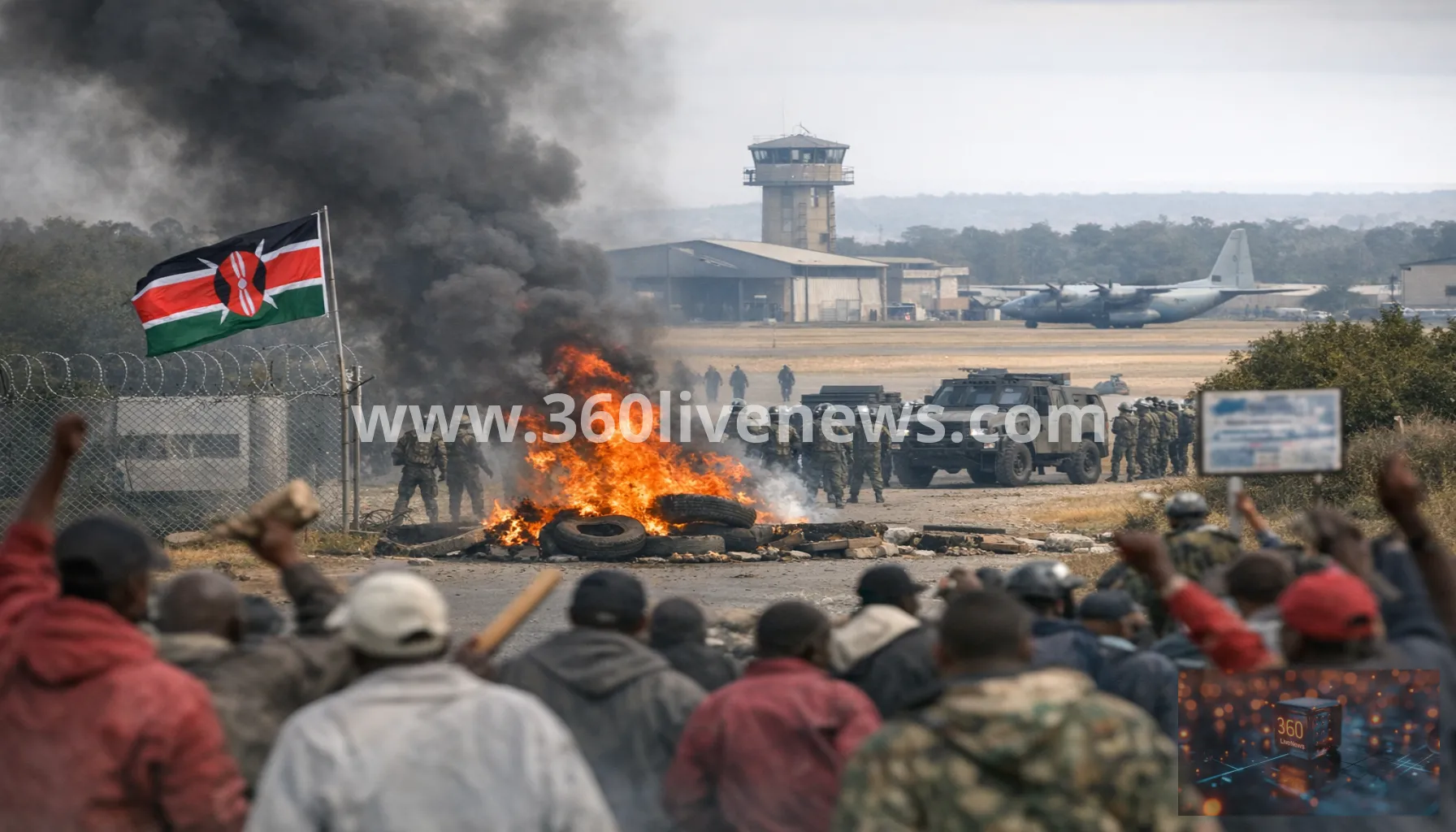 Kenya protests turn violent over planned Ebola quarantine facility at Laikipia Air Base