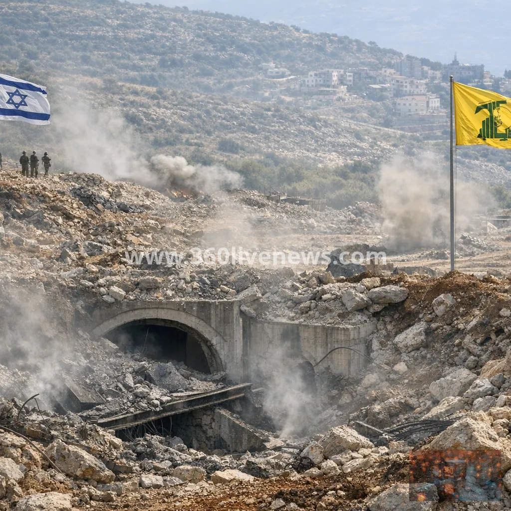 Israel says it destroyed Hezbollah base in Lebanon's Ali al-Taher ridge, as forces stay in area