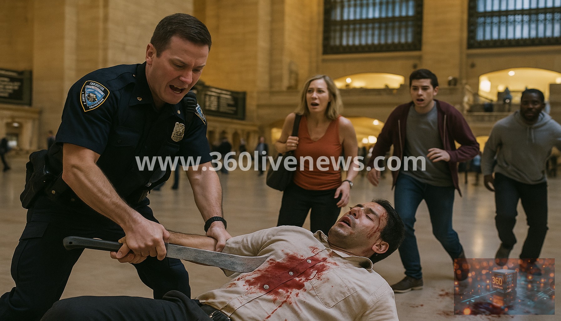 Machete Attack at Grand Central Station Kills Attacker and Injures Three