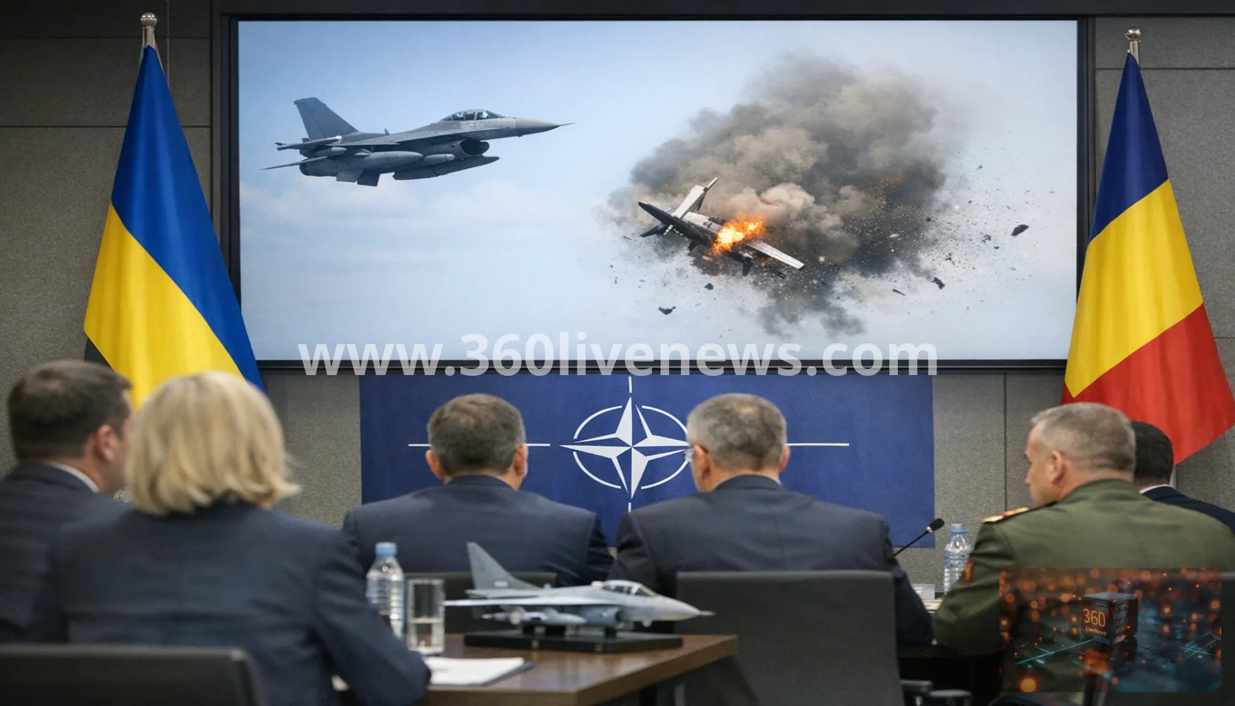 Russian strikes kill Ukrainian woman as NATO jet downs drone over Romania