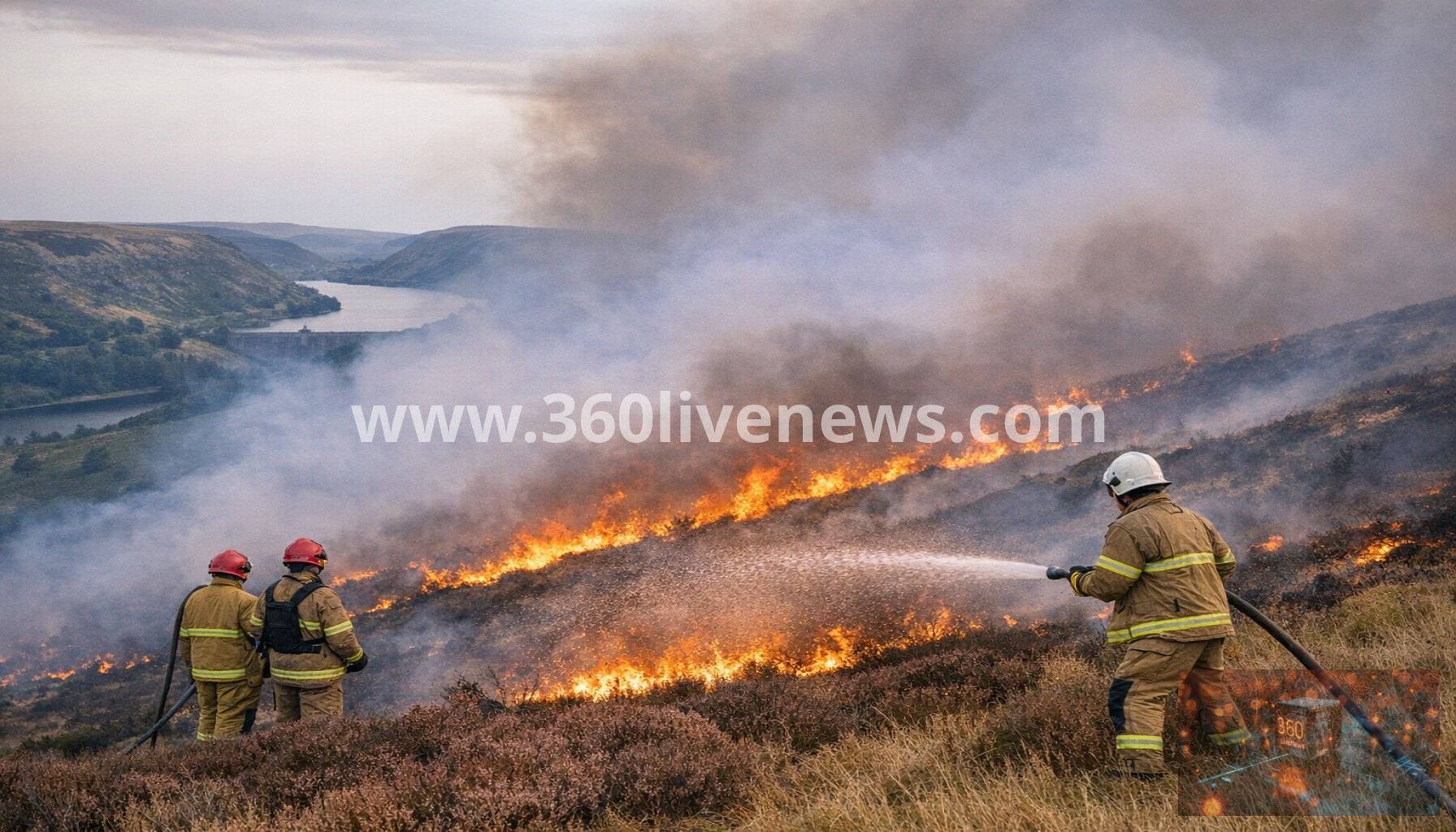 Wildfires continue to burn in mid-Wales beauty spots